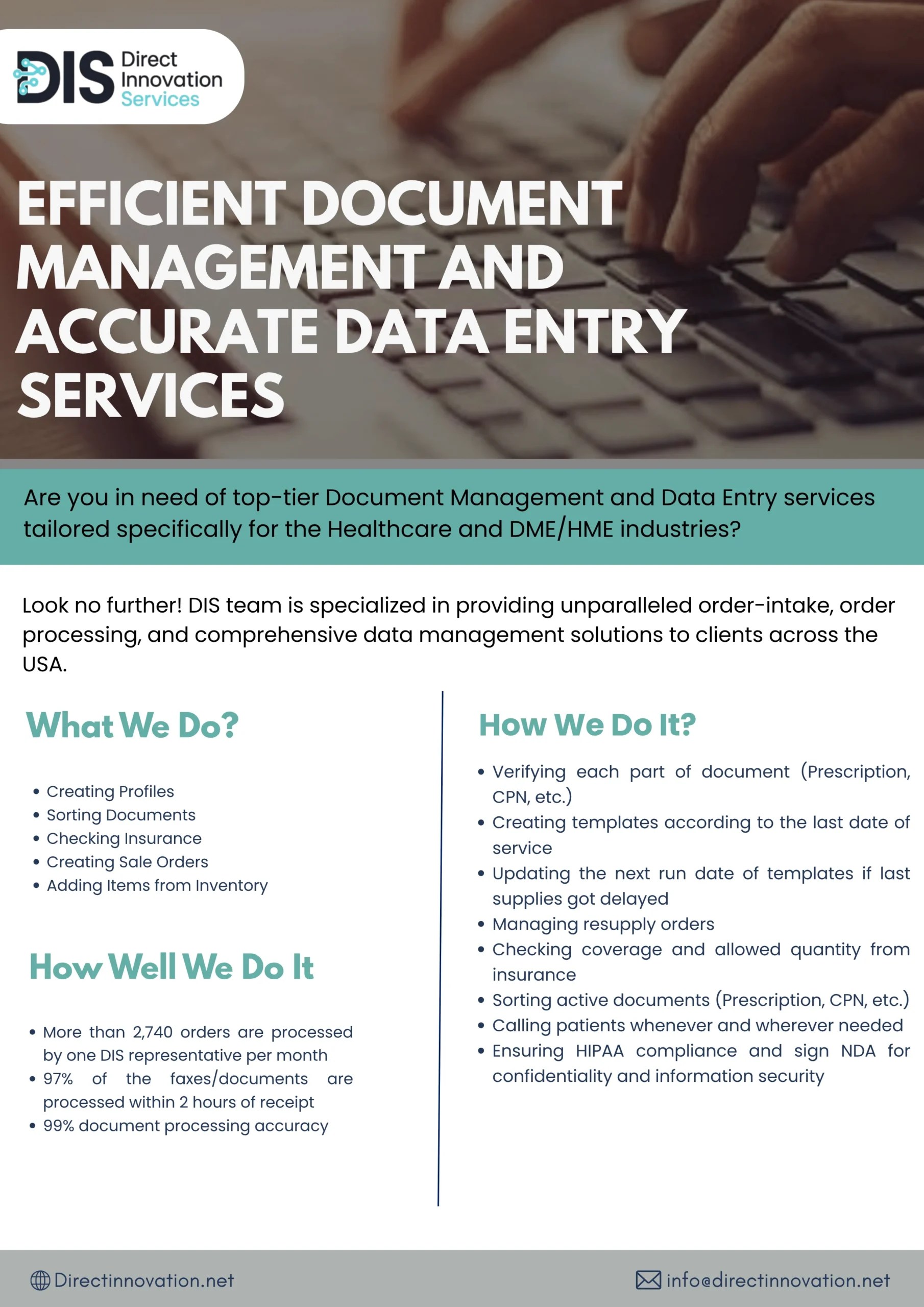 Data Entry Services Flyer