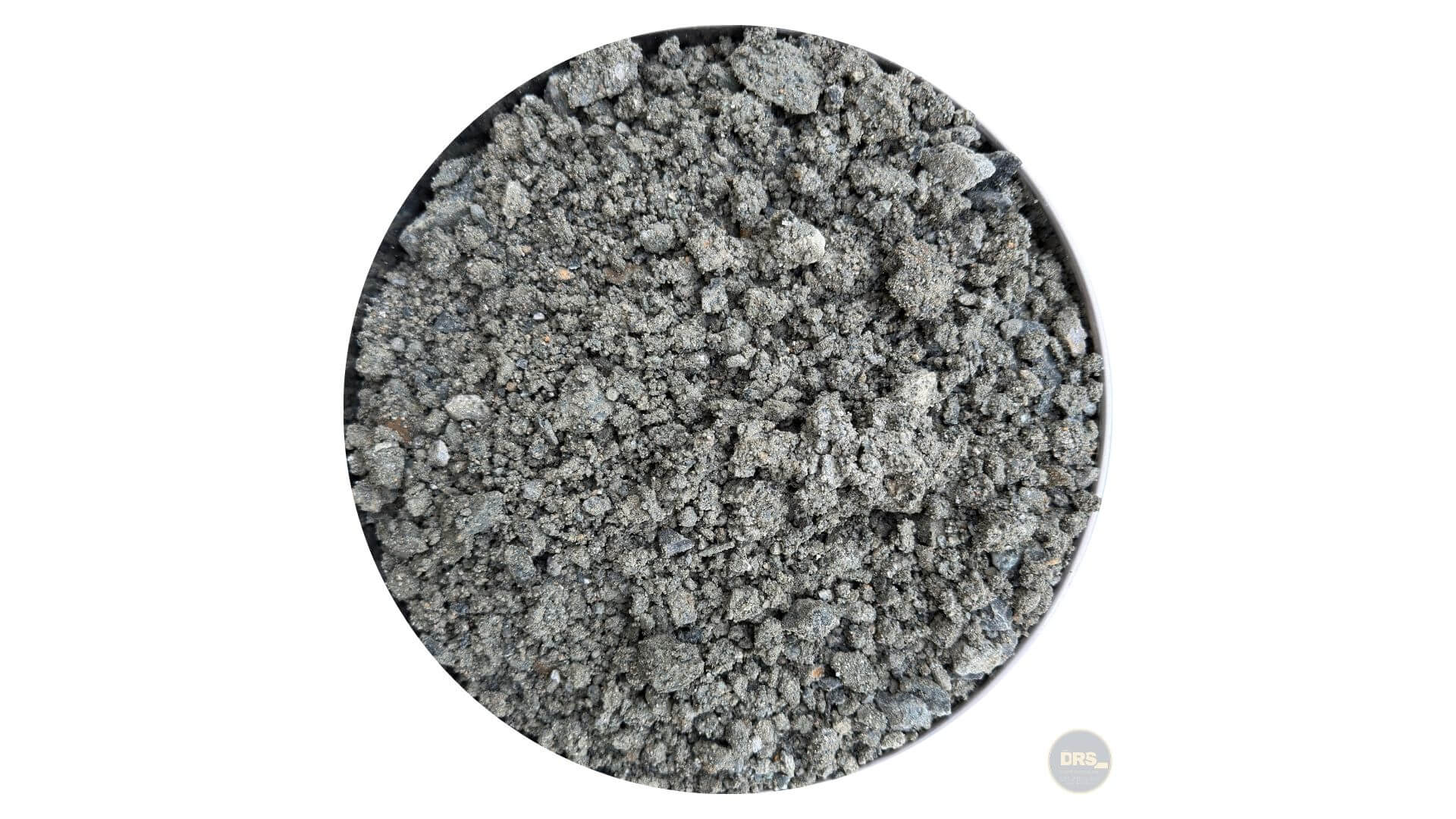 Close-up of Compactable 3/4” road base gravel, ideal for driveways and foundations.
