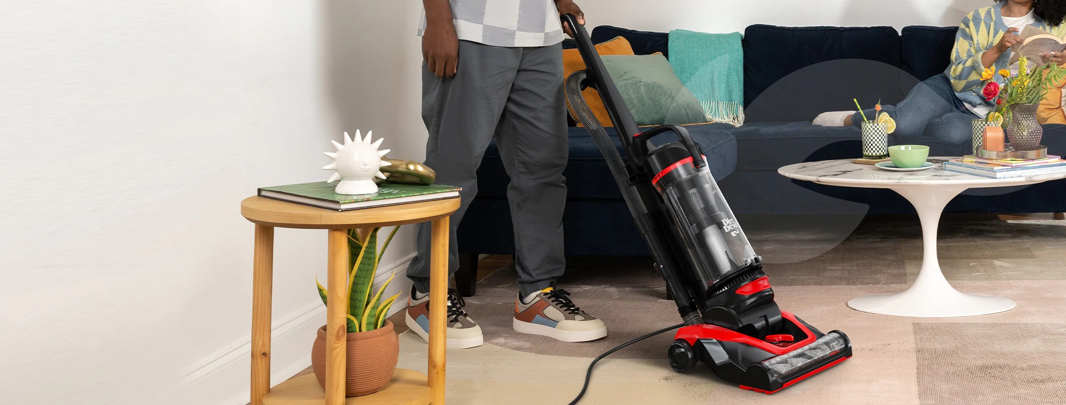 Dirt devil multi-surface extended reach+ upright vacuum