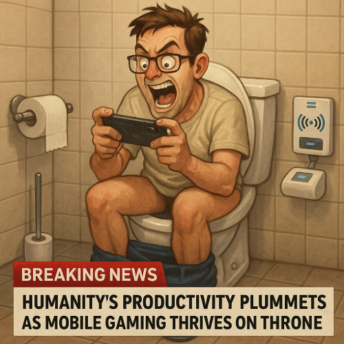 Breaking News: Humanity’s Productivity Plummets as Mobile Gaming Thrives on the Throne