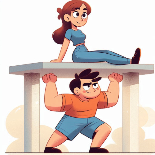 “The Noble Art of Holding Up Your Man: A Tradition We Never Knew We Needed”