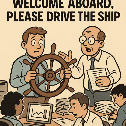 The Corporate Cubicle Survival Guide – Welcome Aboard, Please Drive the Ship.