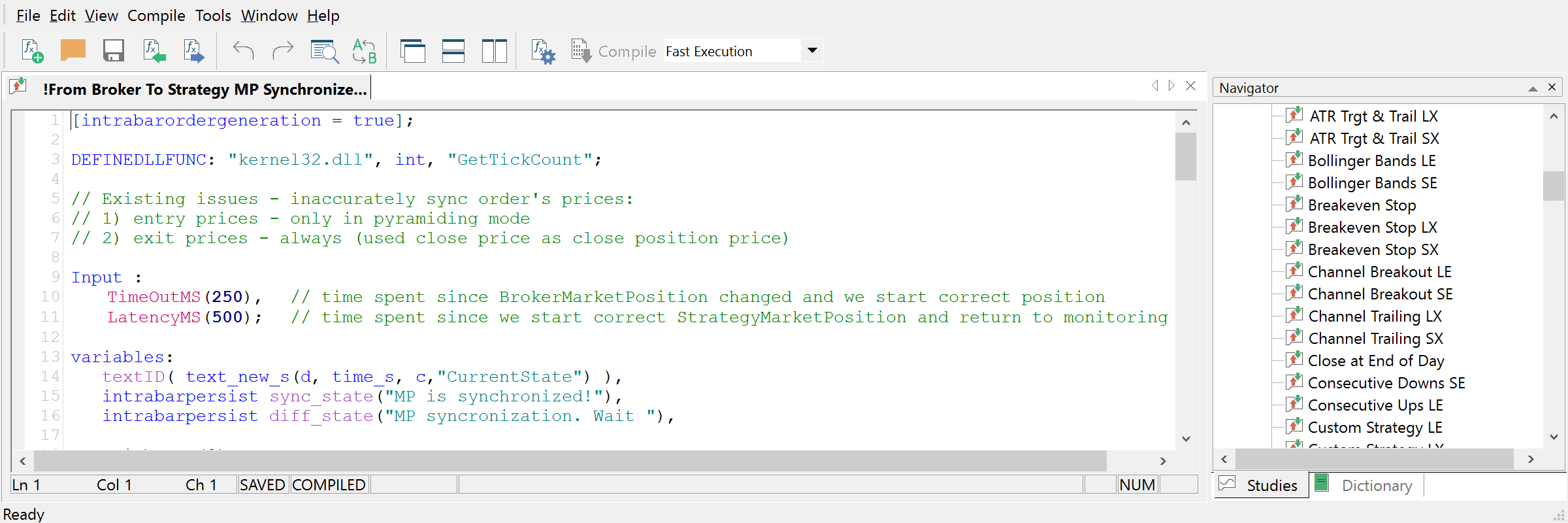 MultiCharts.NET Trading Platform Automated Trading