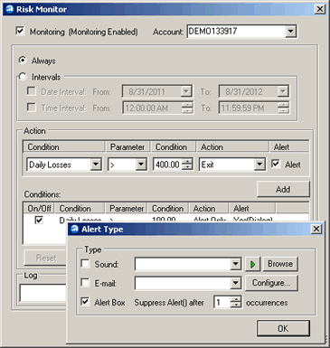 GAIN Trader Trading Platform - Risk Management