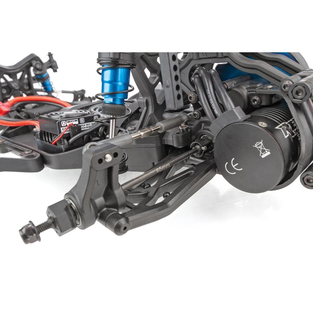 Blue Aluminum Shocks With 4mm Shafts For Team Associated DR10 Drag Car - Also Fits Traxxas 1:10 RC