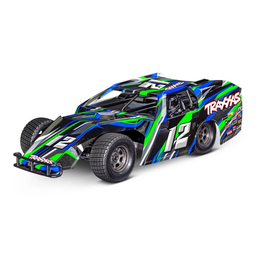 Traxxas Slash Modified BL-2S 2WD Dirt Oval Race Truck (Green)