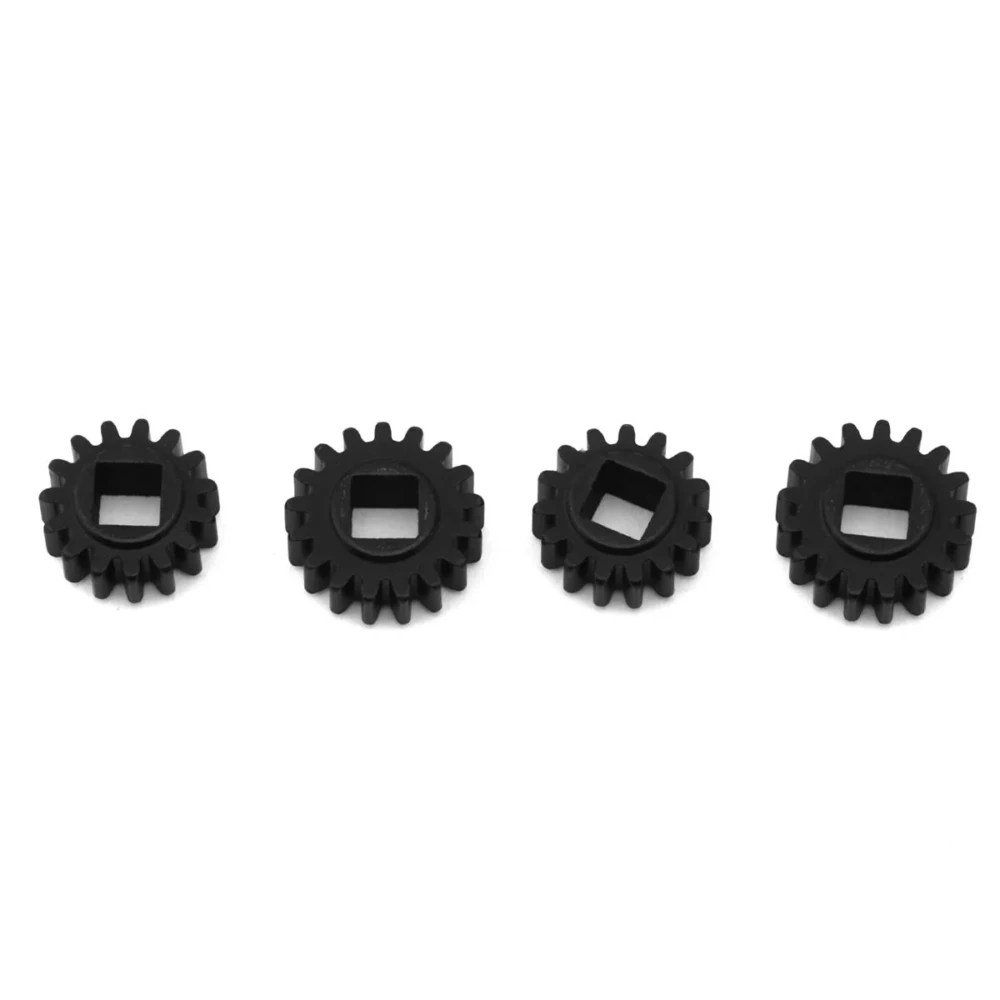 Overview Compatibility Treal Hobby Axial SCX24 Hardened Steel Overdrive Portal Gears. Constructed from high quality CNC hardened steel, this optional portal overdrive set is intended for the Axial SCX24 and AX24 micro rock crawler platforms to increase speed by about 12% for better crawling performance! NOTE: Intended for use with Treal portal axles for SCX24 and TRX-4M only and will not work with straight axles. Features: Perfect fit and upgrade for the Axial SCX24 and AX24 micro rock crawler platforms High quality CNC machined steel Increase speed about 12% Includes: (1) Axial SCX24 Hardened Steel Overdrive Portal Gears Set