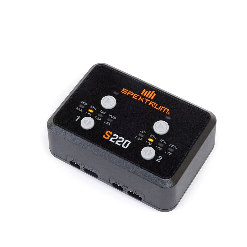 Spektrum RC S220 AC Dual 2s/3s Lipo Balance Charger (2x20w) (SPMXC0220)