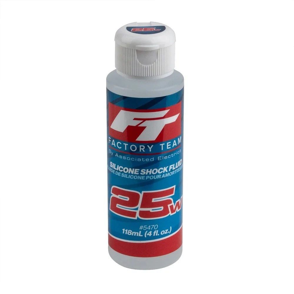 Factory Team Silicone Shock Fluid 25wt (275 cSt) 4oz (ASC5470)
