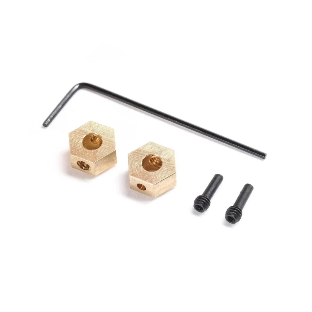 Axial SCX24/AX24 Brass Hex Hub (1.0g) (2pcs)