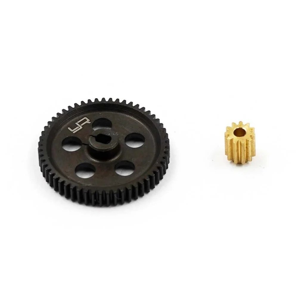 Yeah Racing Steel 55T Spur Gear w/ 11T Pinion For Axial SCX24 (AXSC-074)