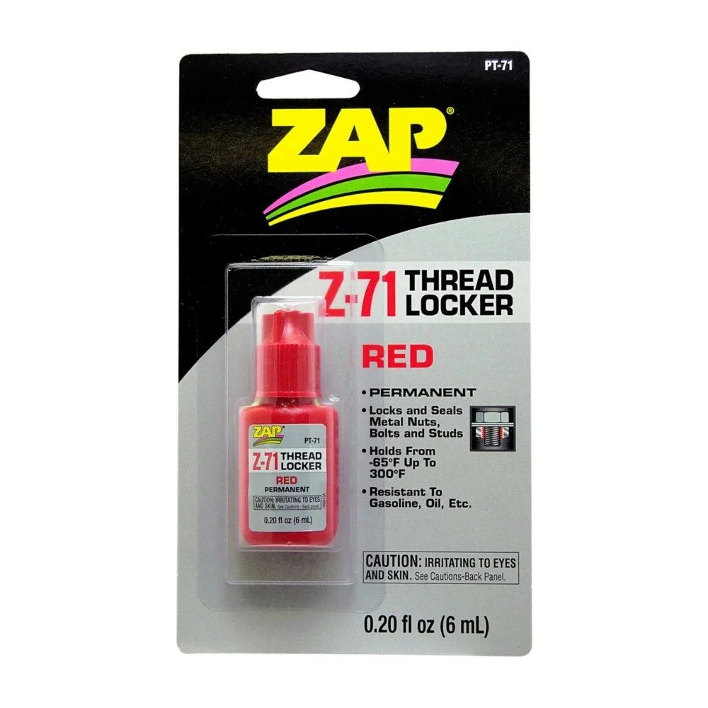ZAP Z-71 Permanent Red Thread Lock (.20 oz)
