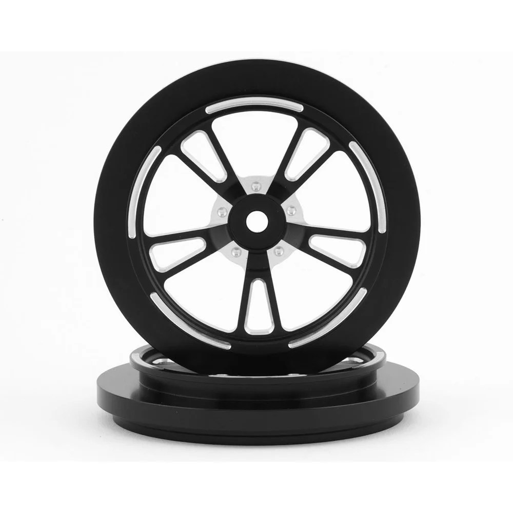 SSD RC V Spoke 2.2/2.7" Narrow Front Drag Wheels (Black) (2) SSD00533