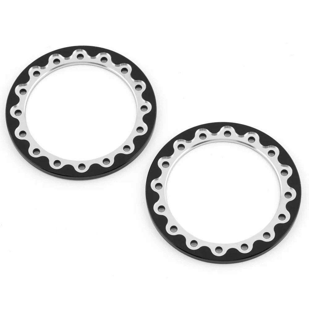 SSD RC 2.2" / 3.0" Drag Rear Wheel Front Rings (Black) (2) SSD00546