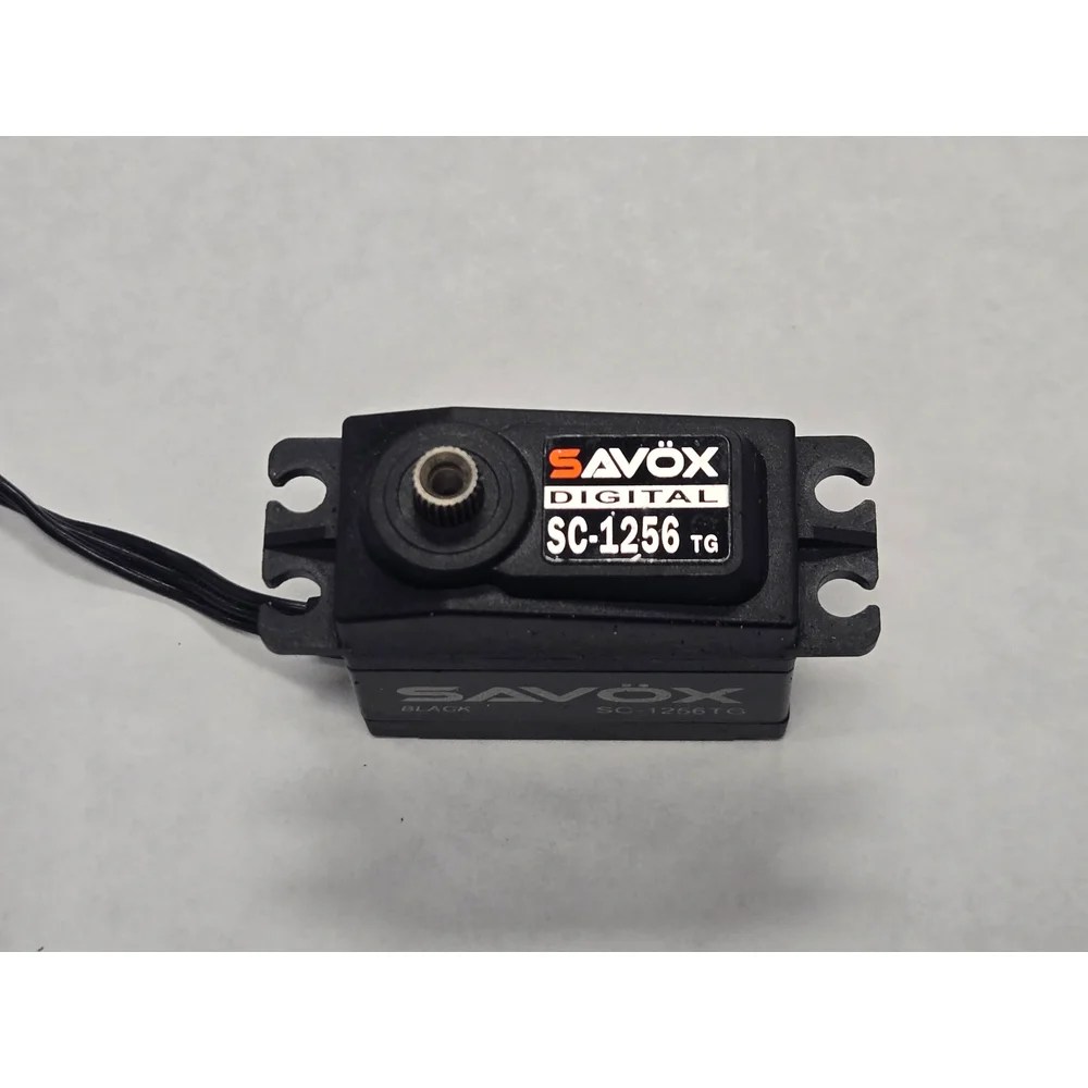 Used Savox SC-1256TG Black Edition Standard Titanium Gear Servo