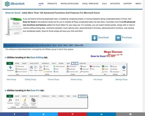 Excel Add-In (Dose for Excel)