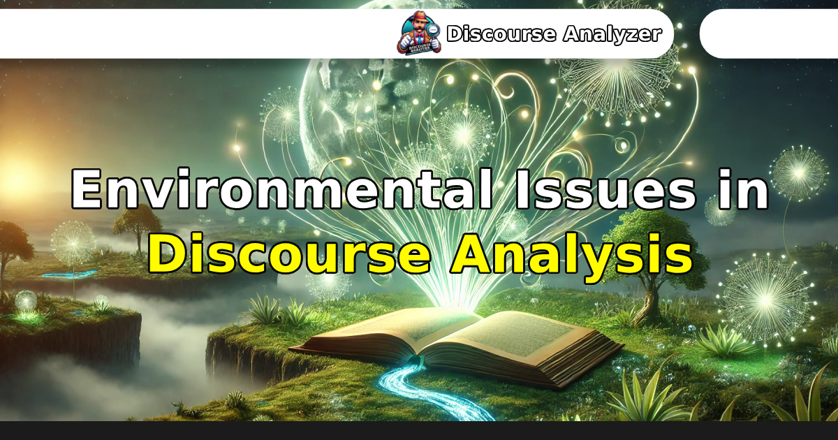 Environmental Issues in Discourse Analysis