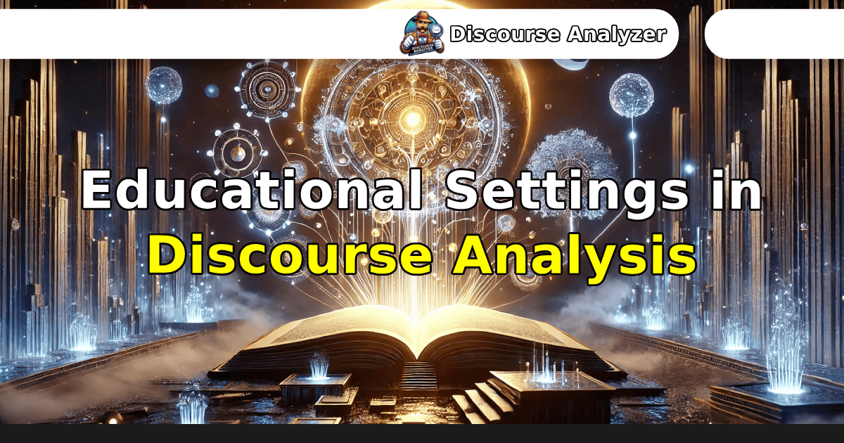 Educational Settings in Discourse Analysis