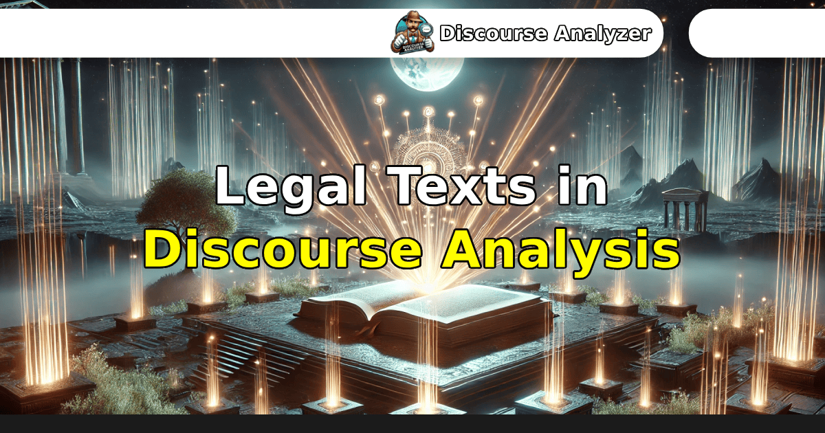 Legal Texts in Discourse Analysis