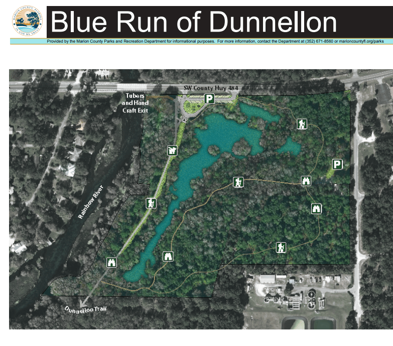 Blue Run Of Dunnellon Park Discover Dunnellon Park Map 