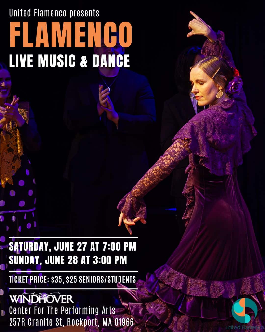 United Flamenco presents Live Music and Dance at Windhover Center for Performing Arts