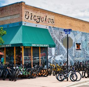 Photo of a bicycle shop in Fruita, Colorado