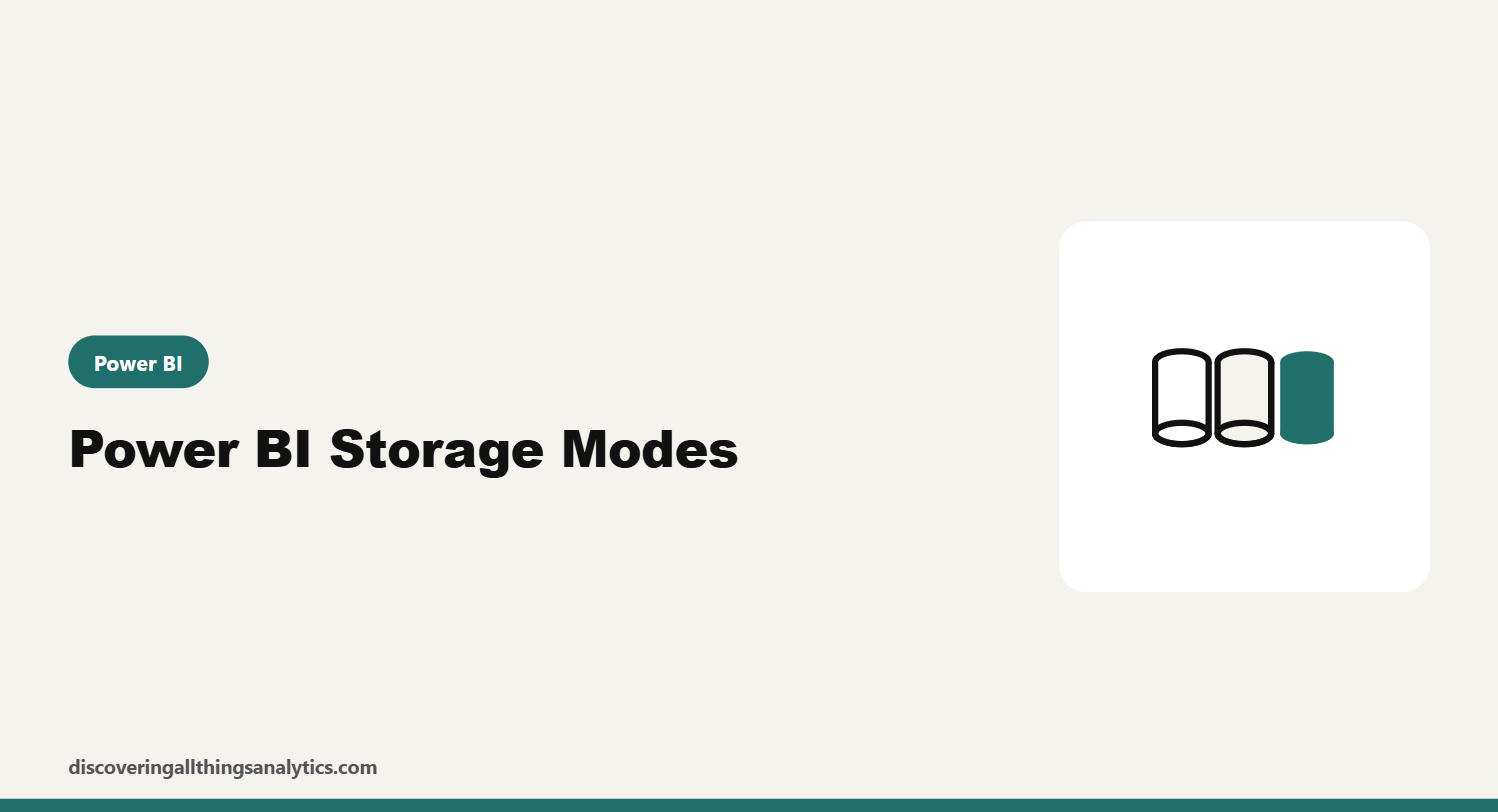 Three cylinder icons with the Direct Lake cylinder highlighted in teal, representing Power BI storage modes