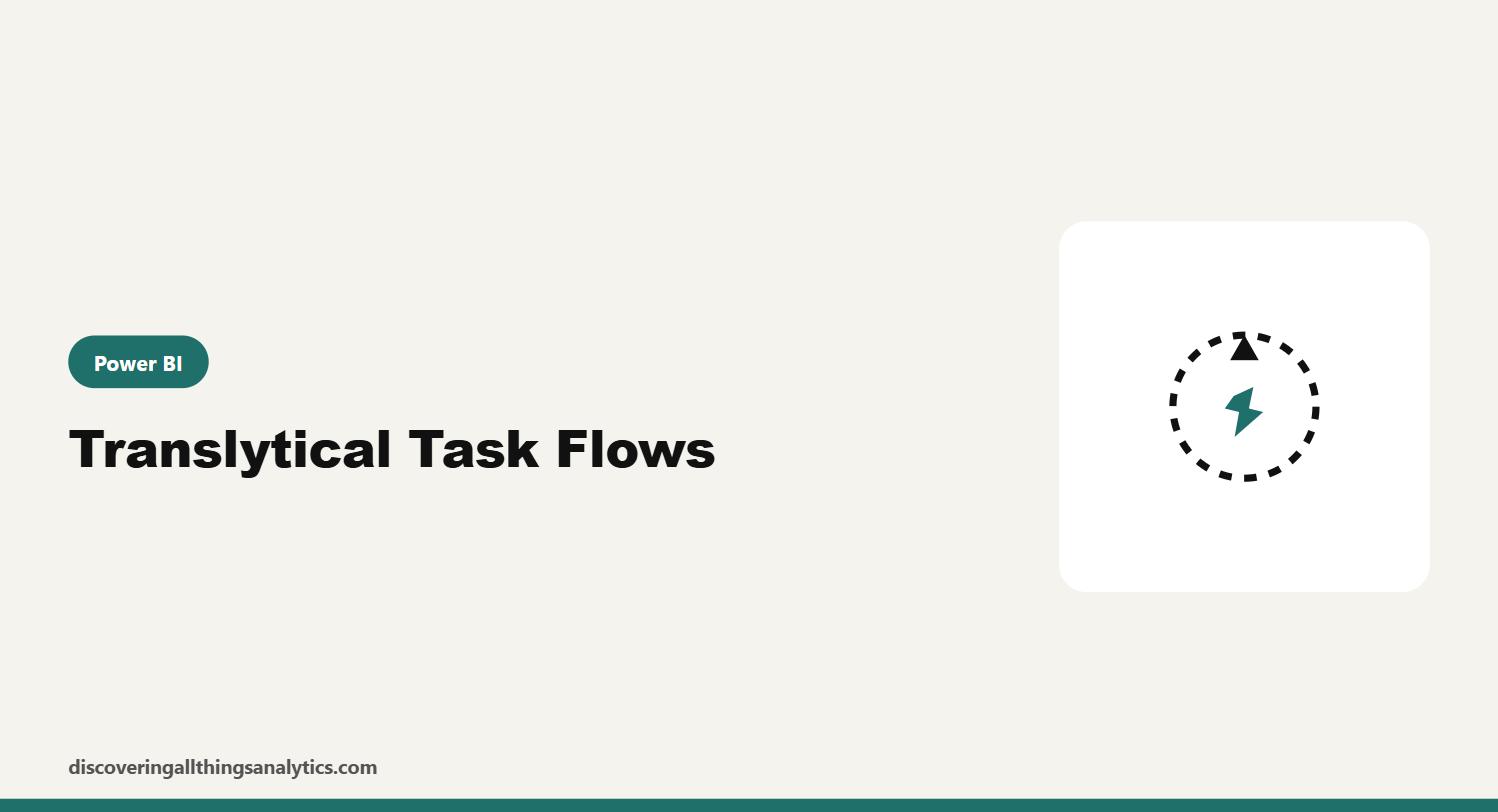 Lightning bolt inside a circular flow icon representing Translytical Task Flows in Power BI