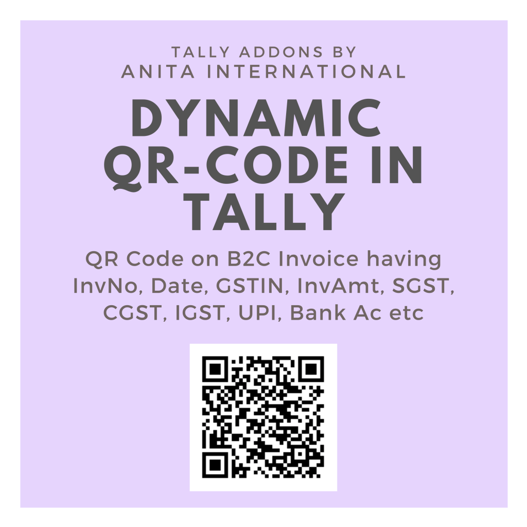Print QR Code in Tally Invoice | UPI QR Code TDL on B2C Invoice