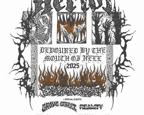 Heriot Gig Poster (devoured by the mouth of hell tour)