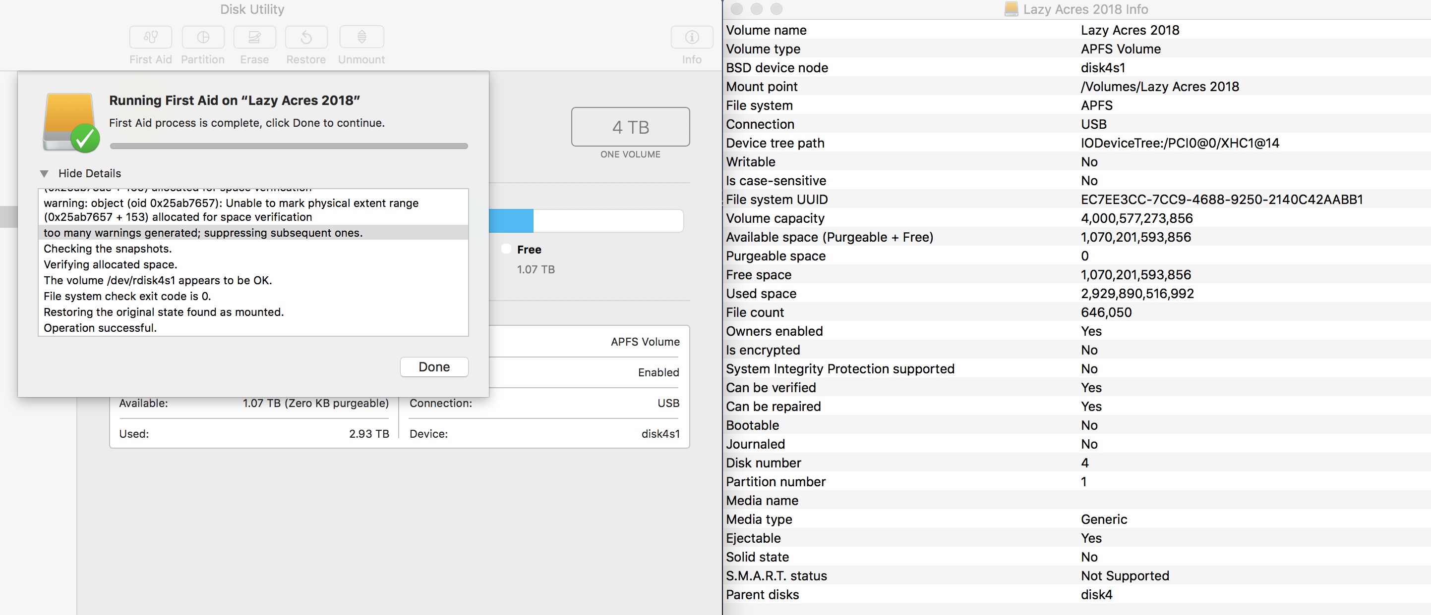 Permissions On External Hd Not Writable Apple Community
