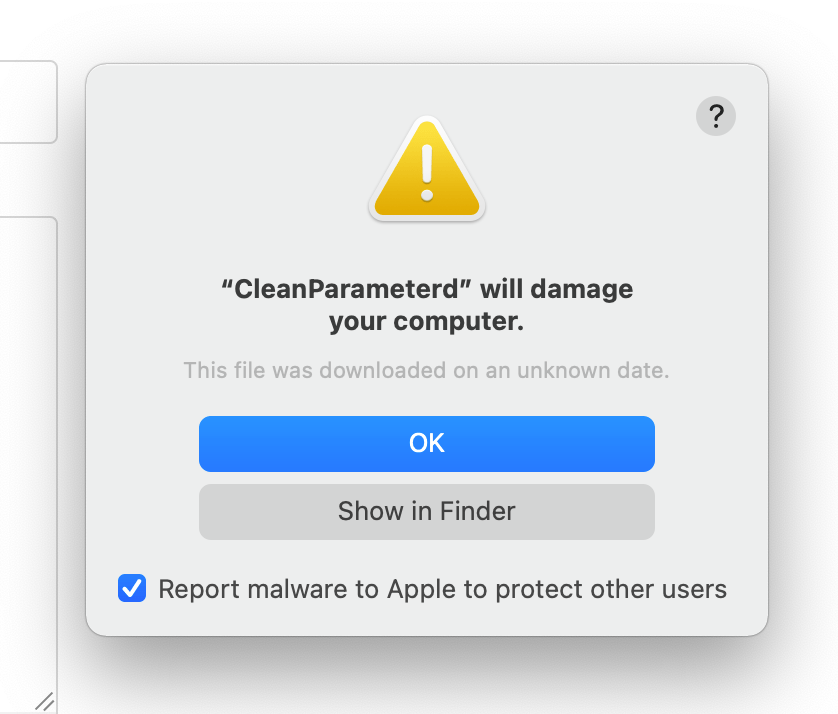 Cleanparametered will damage your computer