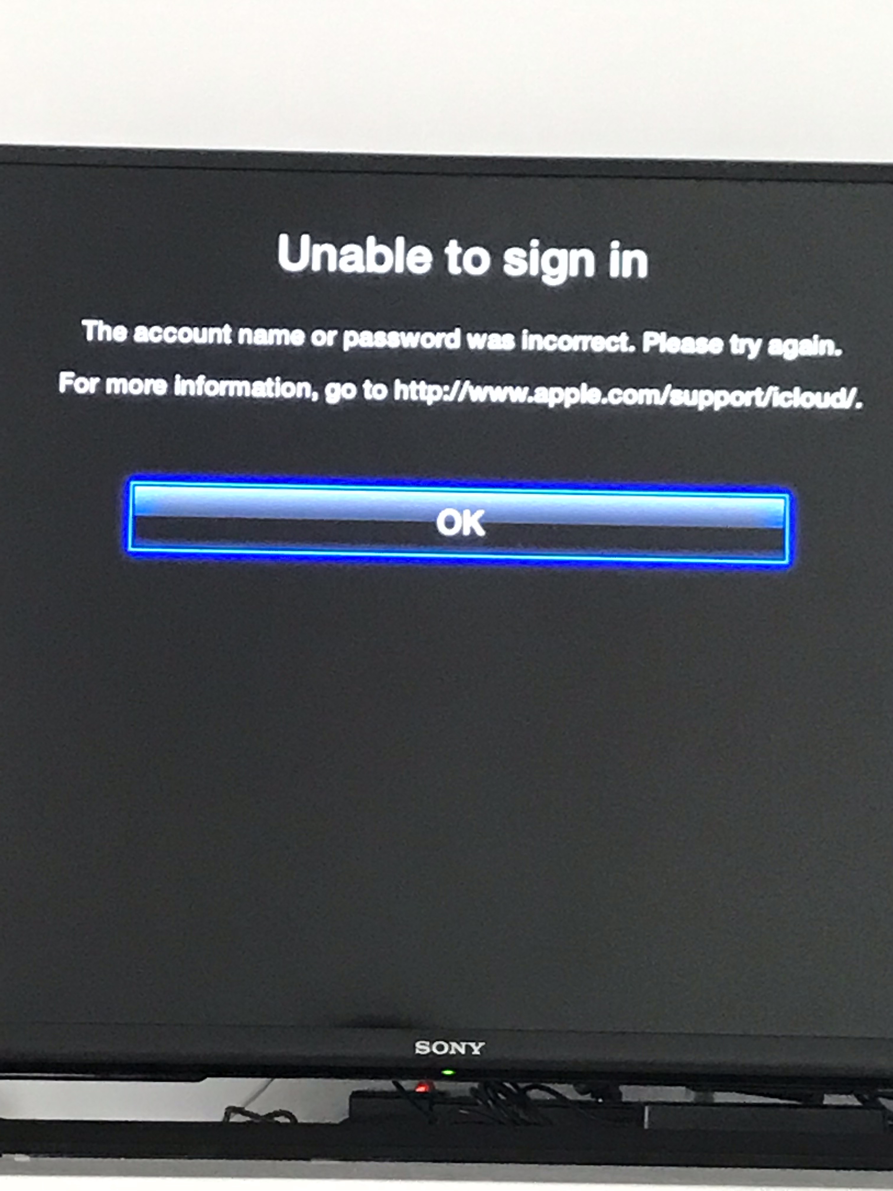 · then choose users and accounts and select add new user… Can T Connect Icloud Account In Apple Tv Apple Community