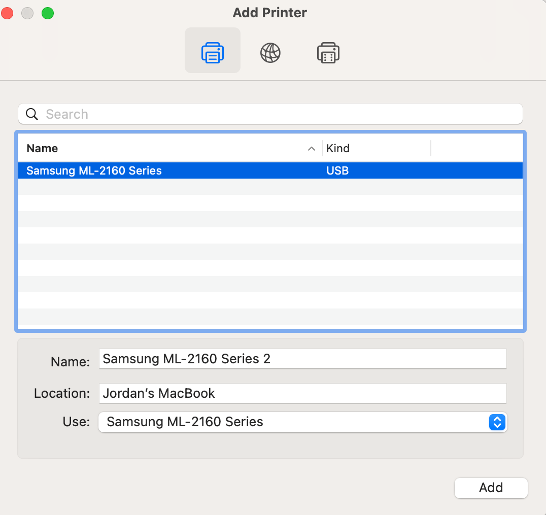 Basic drivers · version : Big Sur Samsung Ml 2160 Printer Apple Community