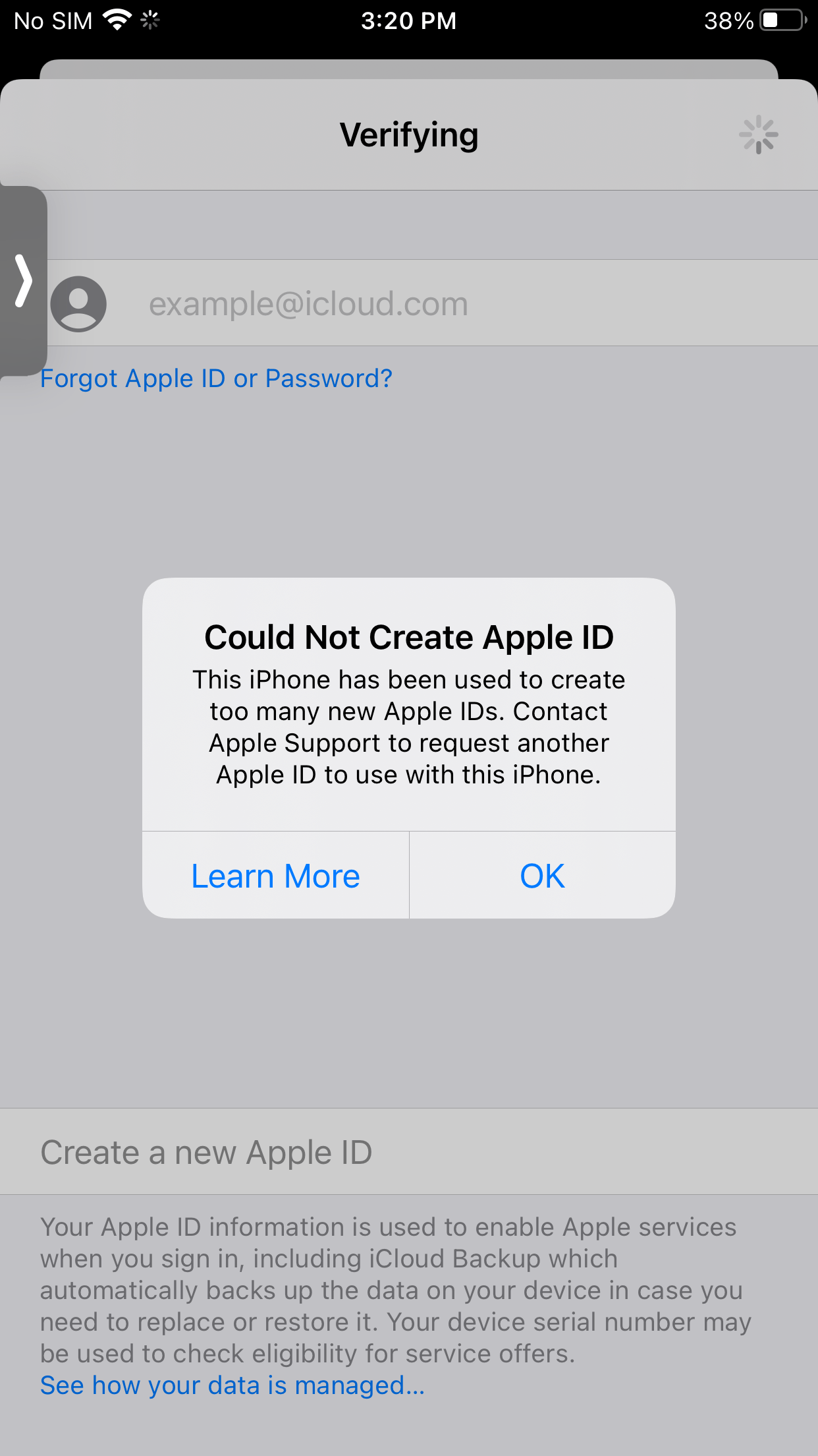 Apple provides a website for you to manage your ‌apple id‌ and reset the forgotten password. Could Not Create Apple Id This Iphone Has Apple Community