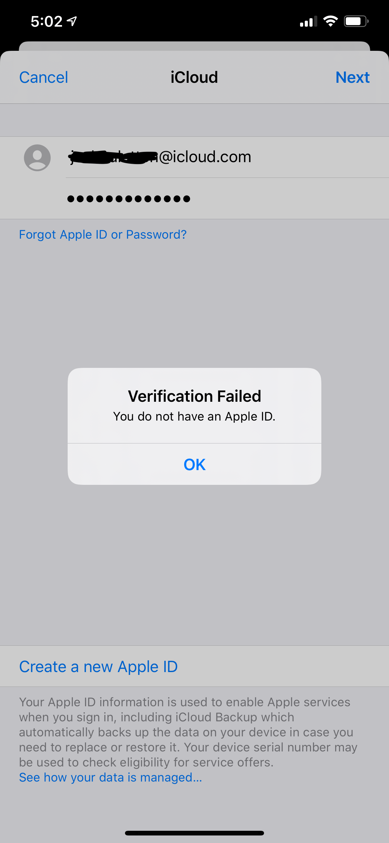 Create apple id · enter your first and last name and birthdate . I Need Help With Changing My Apple Id Fro Apple Community