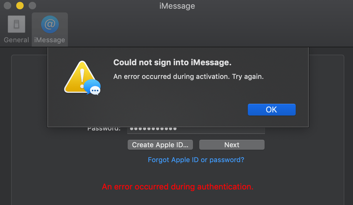 Select your imessage account, then click sign out. Cannot Activate Appleid On Imessage Or Fa Apple Community