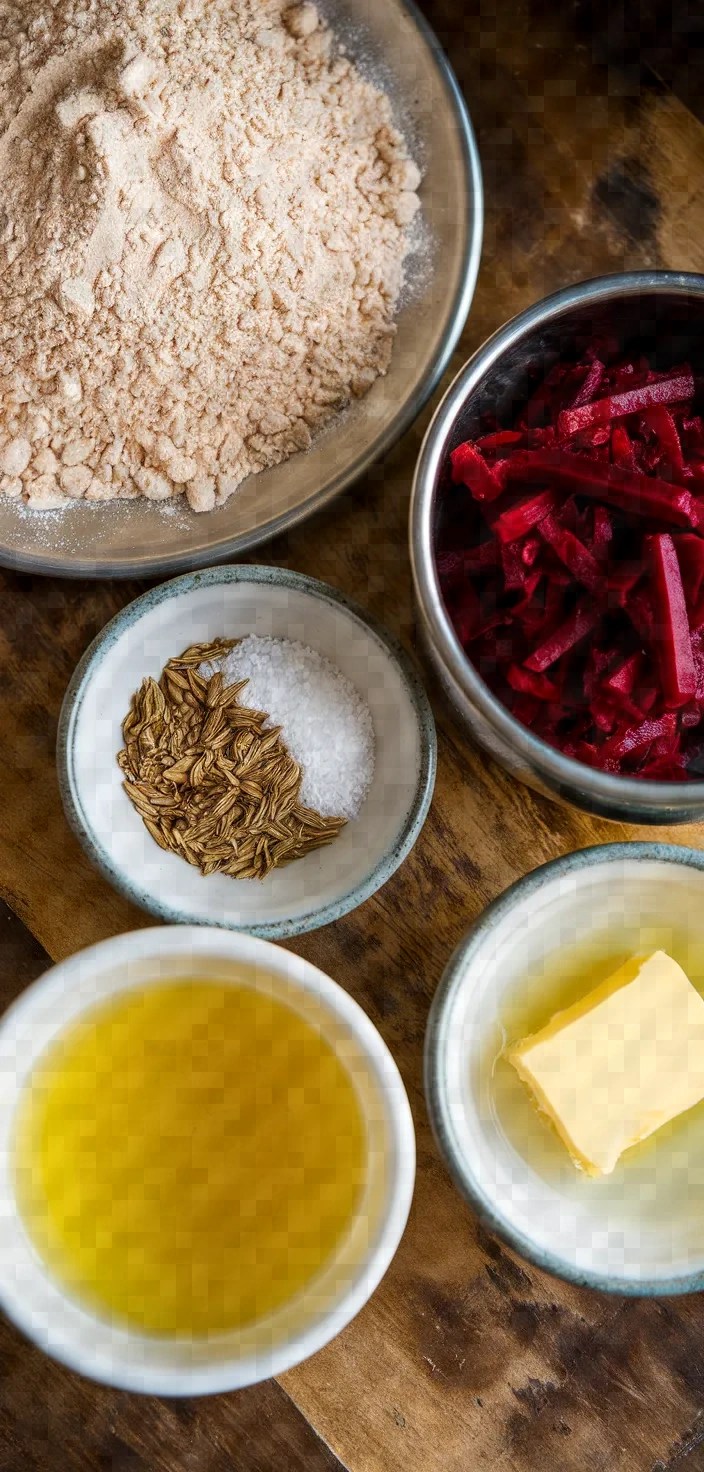 Ingredients photo for Beetroot Roti Recipe