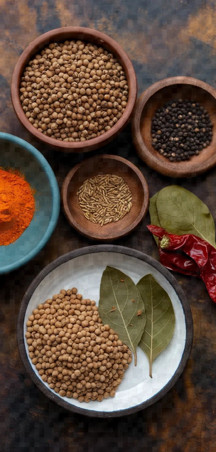 Ingredients photo for Homemade Instant Rasam Powder Recipe