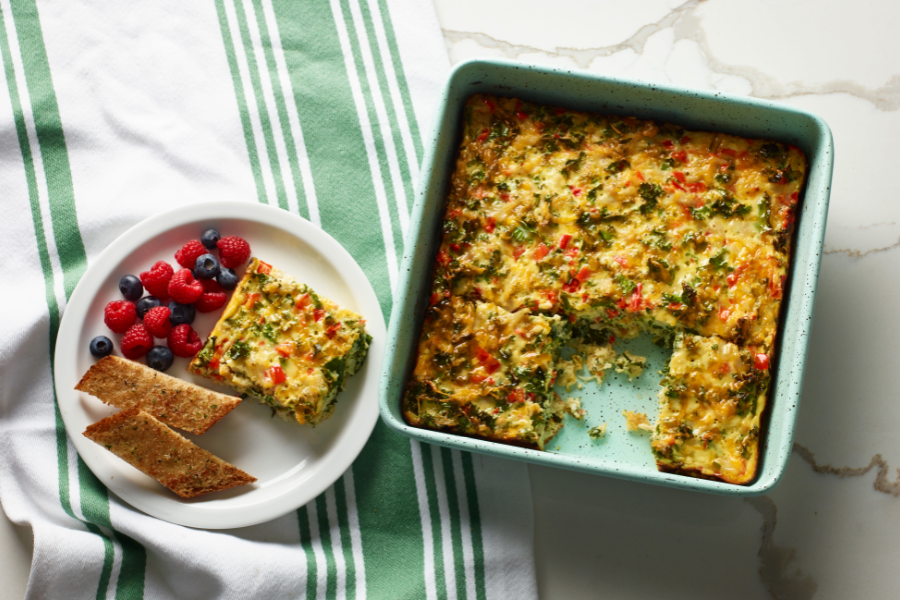 Crab Frittata Squares