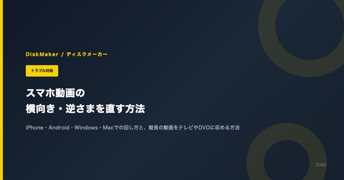 スマホ動画の横向き・逆さまを直す方法