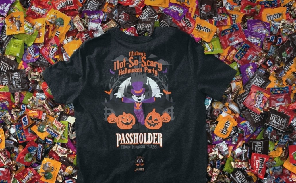 Passholder merchandise for Mickey's Not-So-Scary Halloween Party