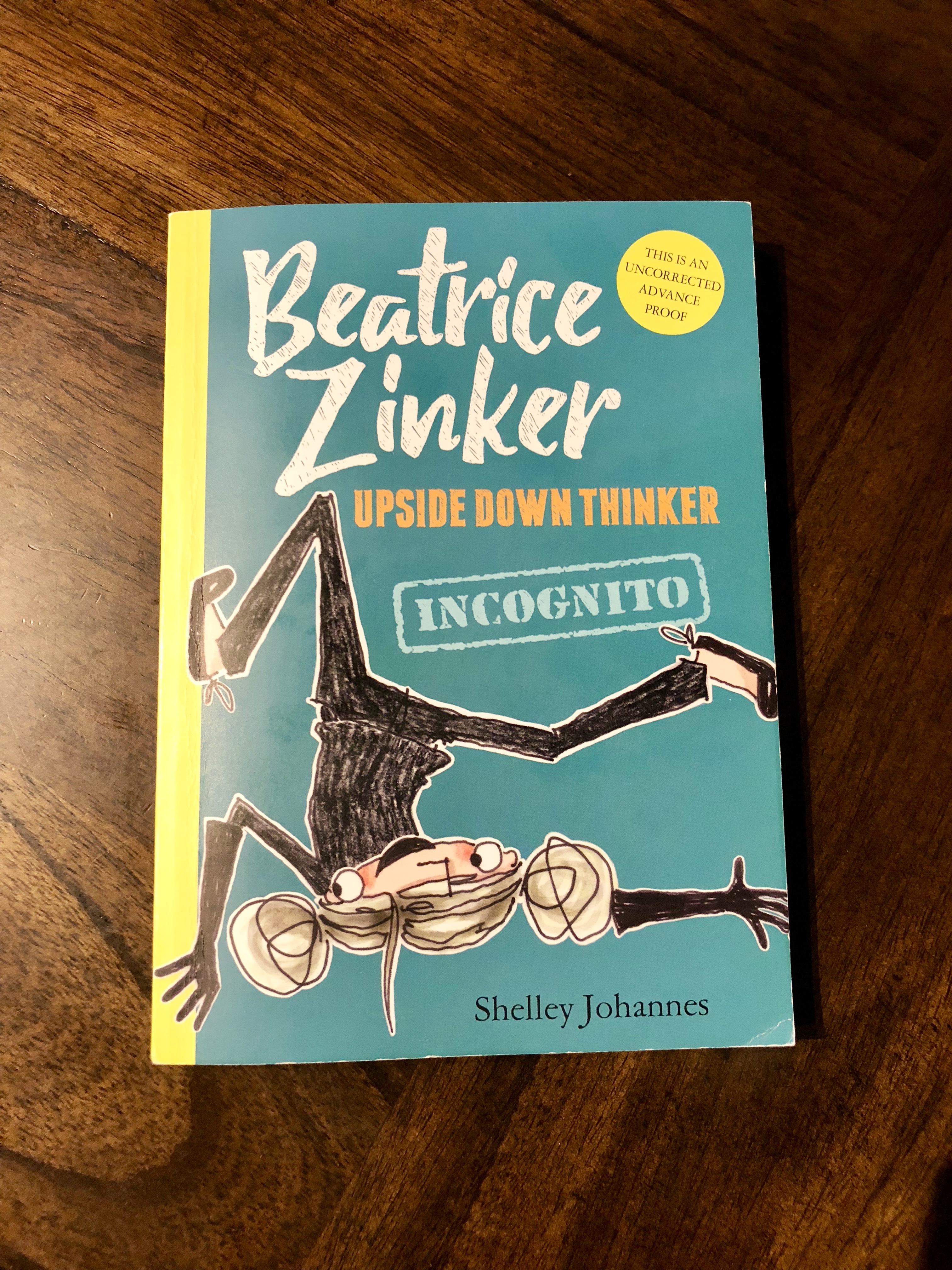 The unofficial cover for Beatrice Zinker, Upside Down Thinker: Incognito!