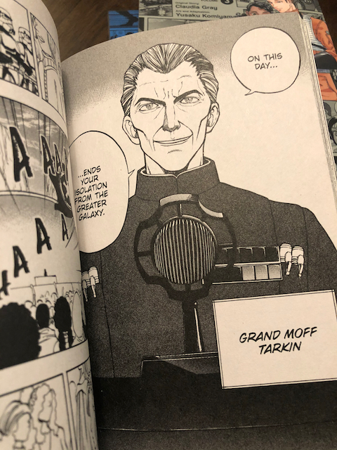 Grand Moff Tarkin pops up in the story