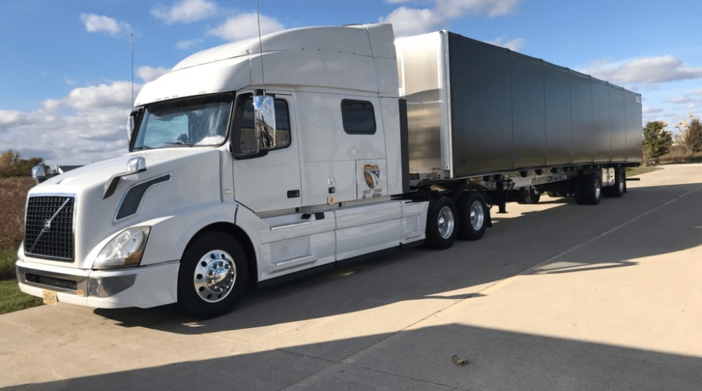 White Conestoga truck