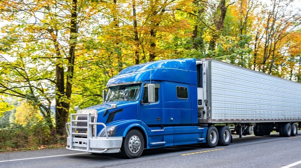 Blue Reefer truck