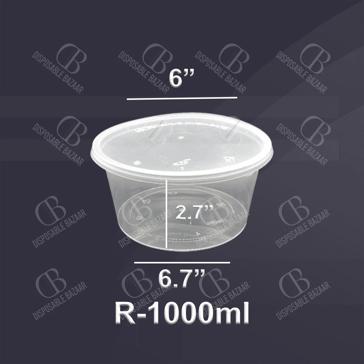 Plastic Container Round - RFC-1000ml