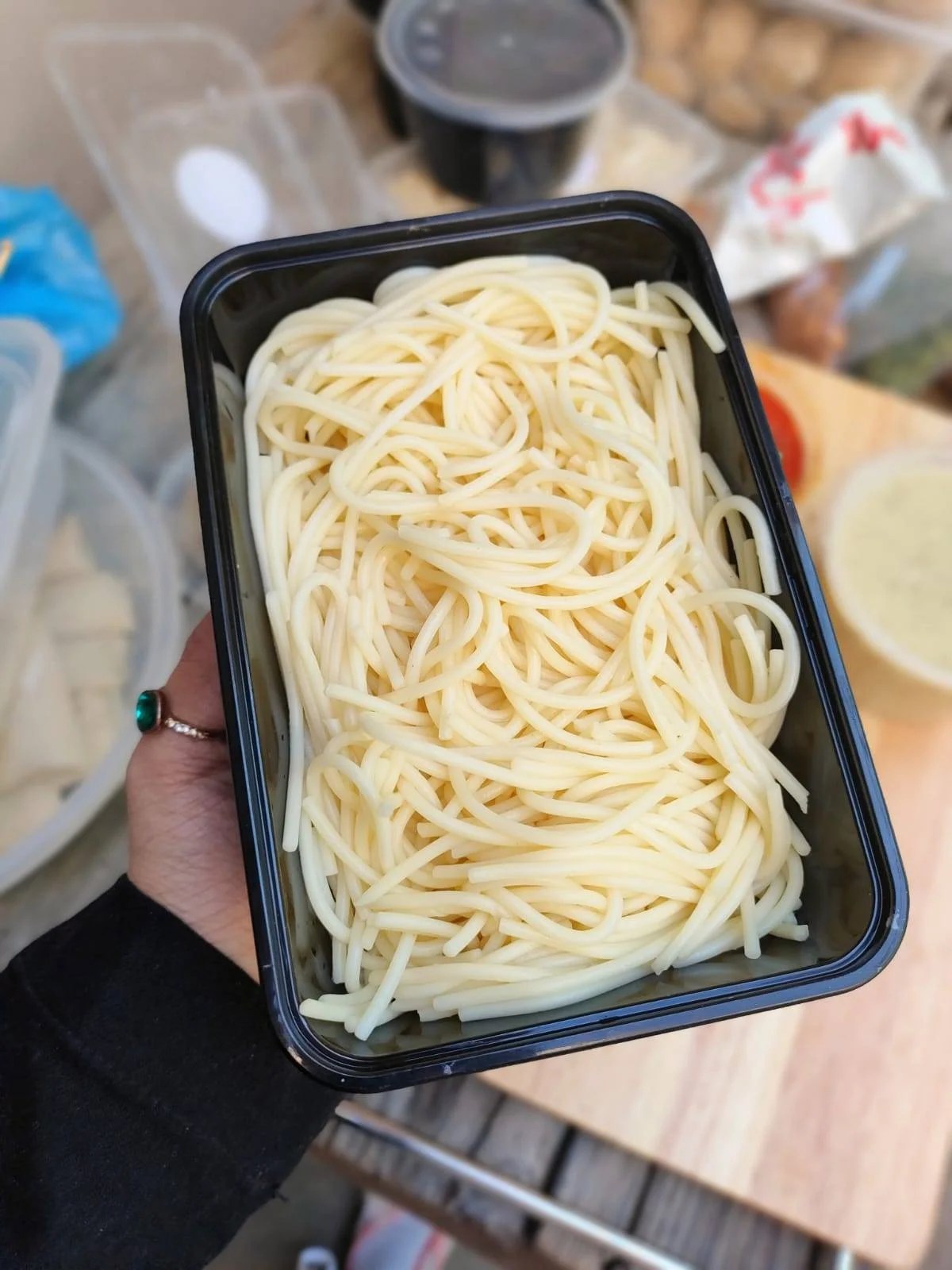 Plastic Container Black - C-750ml