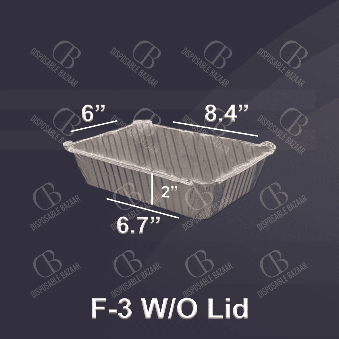Aluminium Containers F-2 Without Lid