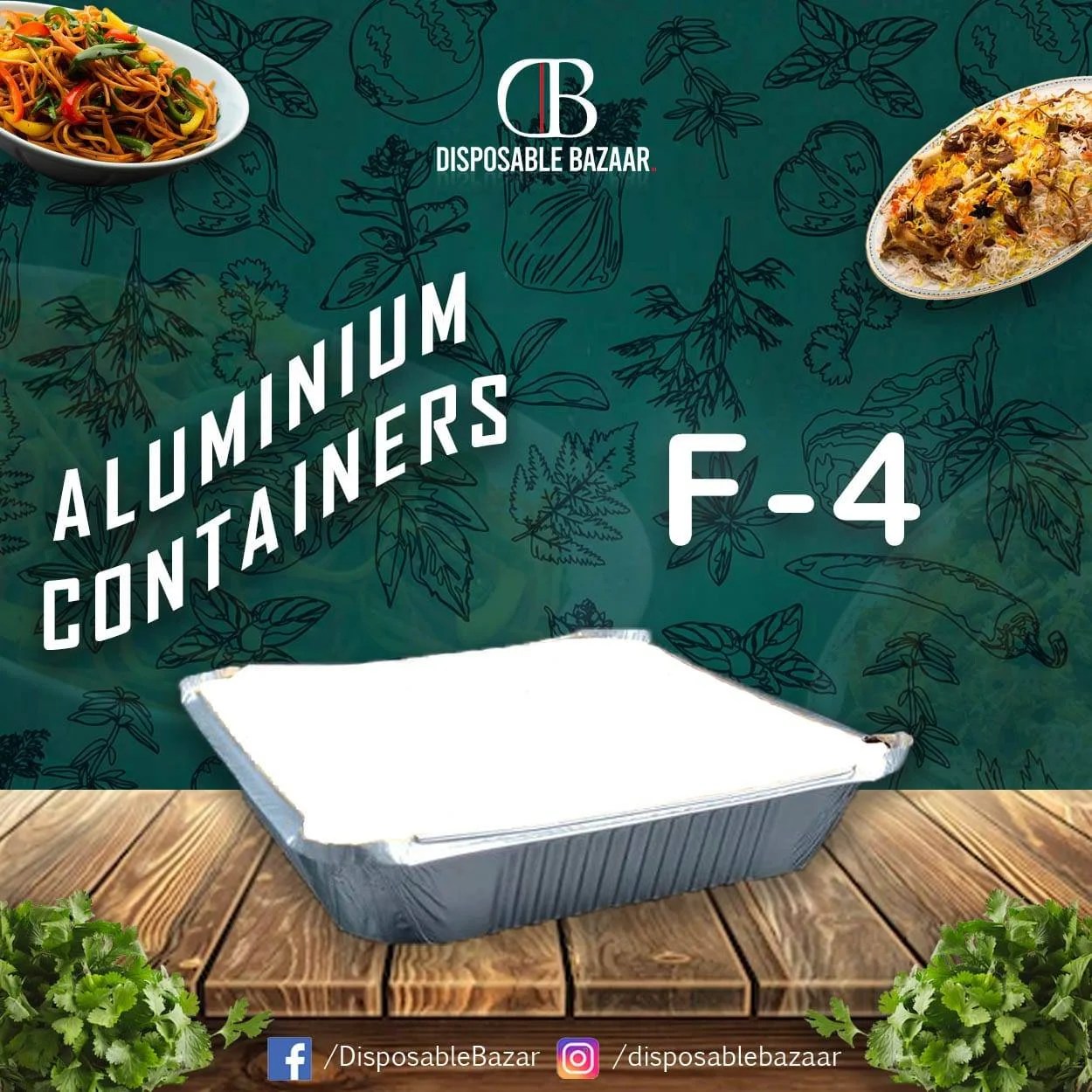 Aluminium Containers F-2 Without Lid